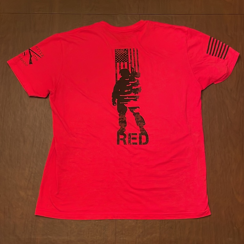 🇺🇸 👕 Grunt Style “R.E.D.” red L mens T-shirt 🇺🇸 - Picture 6 of 8